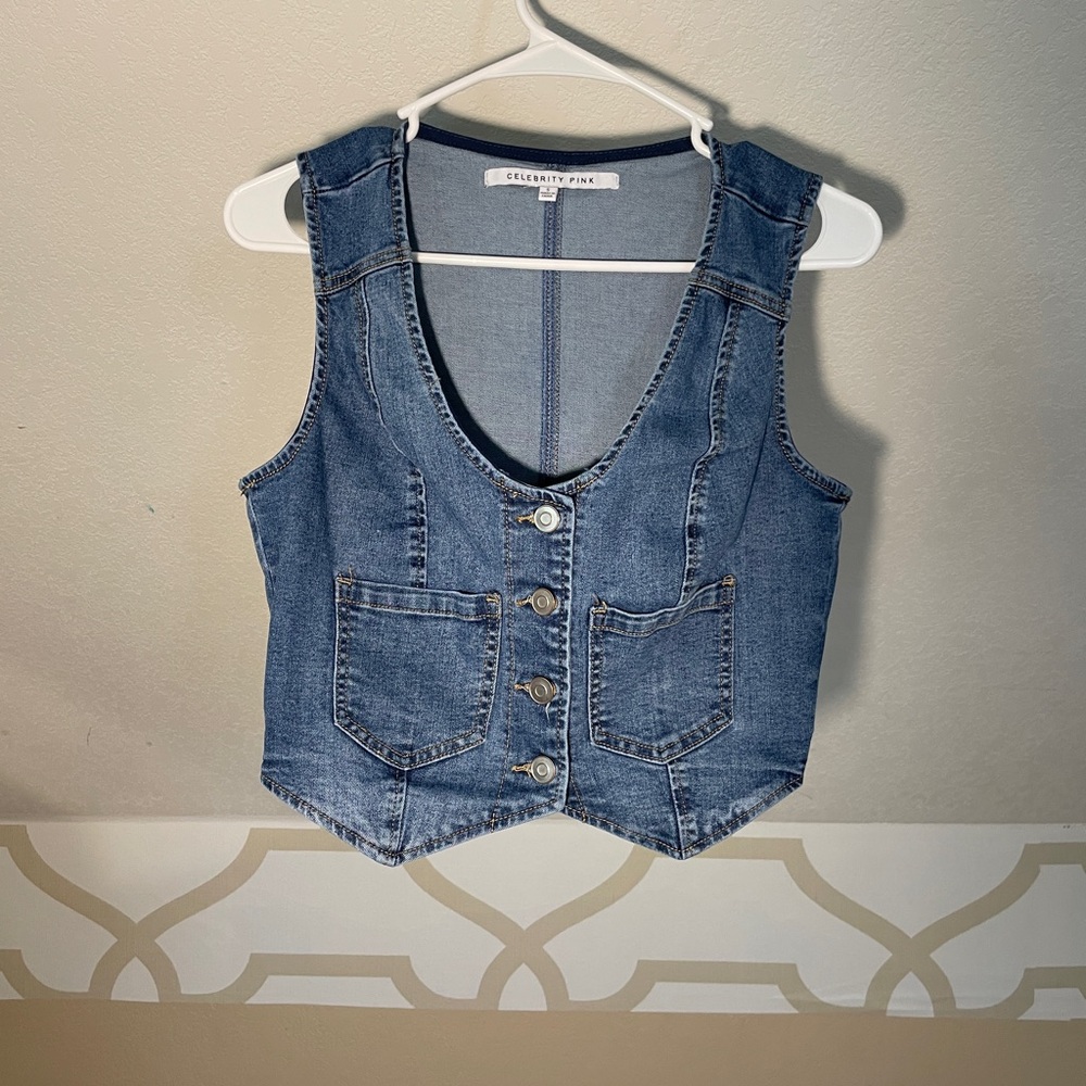 Celebrity Pink Blue Denim Set – Women’s Size S